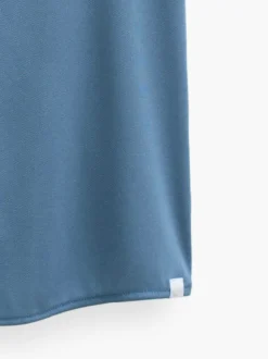 Men'S Ministry of Supply Atlantic Blue Oxford Men'S Apollo Short Sleeve Sport Shirt