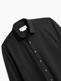 Men'S Ministry of Supply Black (Brushed) Men'S Apollo Dress Shirt (Previous Generation)