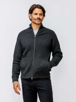 Men'S Ministry of Supply Black Heather Men'S Atlas Full-Zip