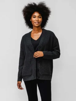 Women'S Ministry of Supply Black Heather Women'S Atlas Cardigan