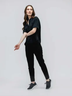 Women'S Ministry of Supply Black Heather Women'S Fusion Terry Jogger