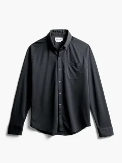 Men'S Ministry of Supply Black Men'S Apollo Raglan Sport Shirt