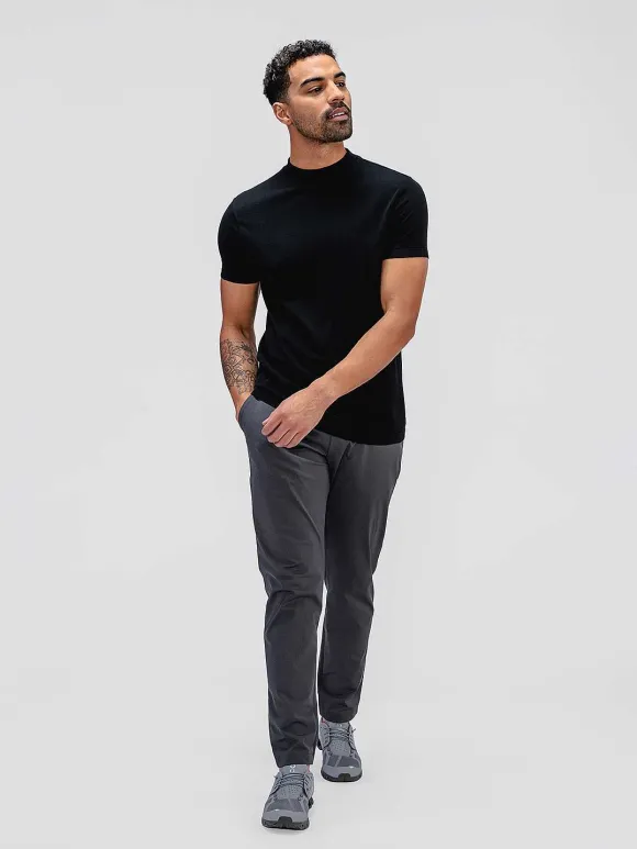 Men'S Ministry of Supply Black Men'S Atlas High Crew Tee