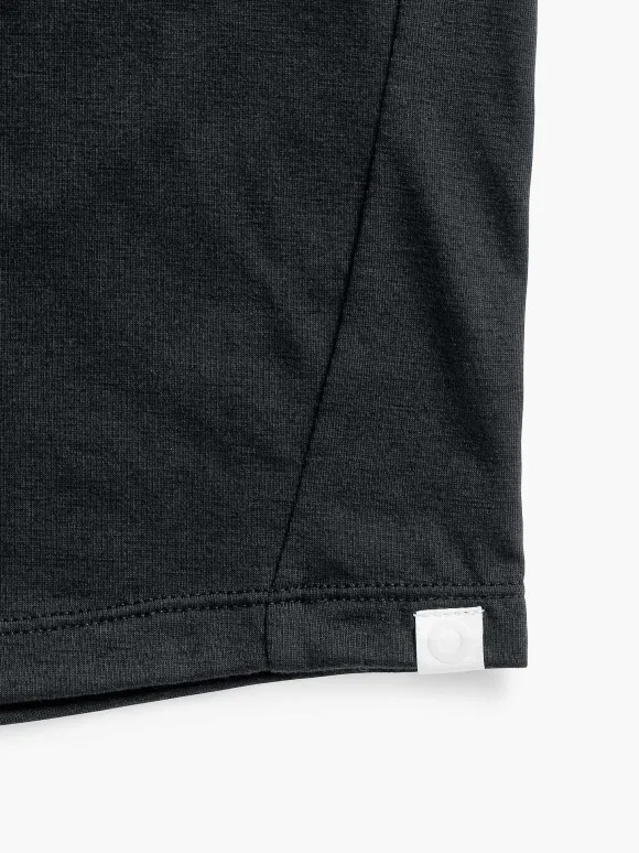 Men'S Ministry of Supply Black Men'S Composite Merino Long Sleeve Tee