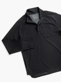 Men'S Ministry of Supply Black Men'S Fusion Double-Knit 1/4 Zip