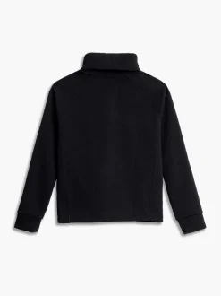Women'S Ministry of Supply Black Women'S Hybrid Fleece Funnel Neck