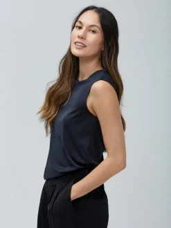 Women'S Ministry of Supply Black Women'S Luxe Touch Tank