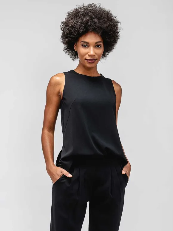 Women'S Ministry of Supply Black Women'S Swift Sheath Tank