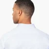 Men'S Ministry of Supply Blue Stripe Men'S Previous Generation Gemini Knit Shirt