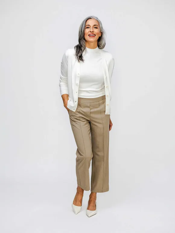 Women'S Ministry of Supply Bone Women'S Atlas Air Button-Front Cardigan