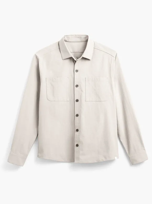 Men'S Ministry of Supply Buff Men'S Pace Poplin Overshirt