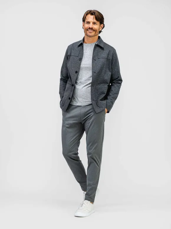 Men'S Ministry of Supply Charcoal Heather Men'S Fusion Chore Coat