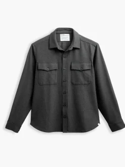 Men'S Ministry of Supply Charcoal Heather Men'S Fusion Overshirt