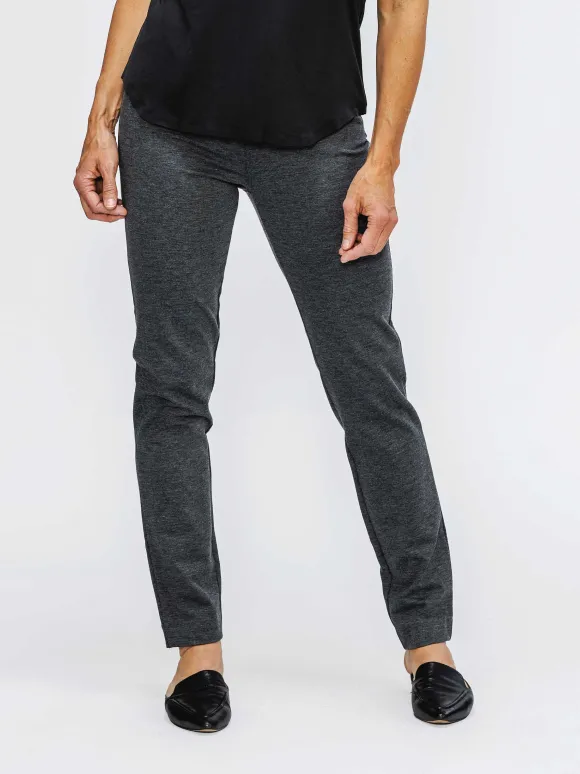 Women'S Ministry of Supply Charcoal Heather Women'S Fusion Straight Leg Pant