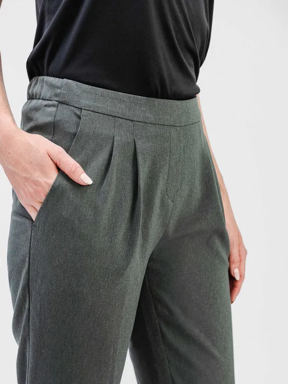 Women'S Ministry of Supply Charcoal Heather Women'S Swift Drape Pant