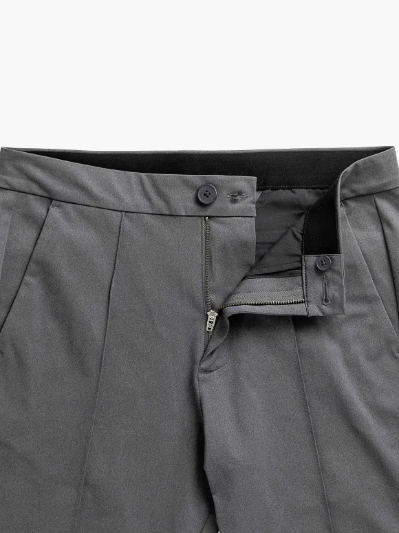 Men'S Ministry of Supply Charcoal Men'S Kinetic Pintuck Pant
