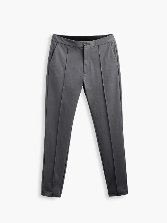Men'S Ministry of Supply Charcoal Men'S Kinetic Pintuck Pant