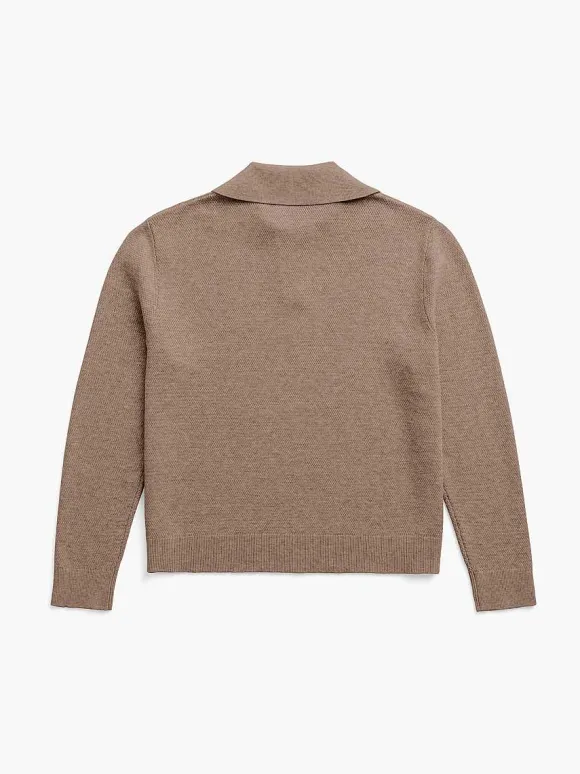 Women'S Ministry of Supply Coffee Women'S Labs Atlas Polo Sweater