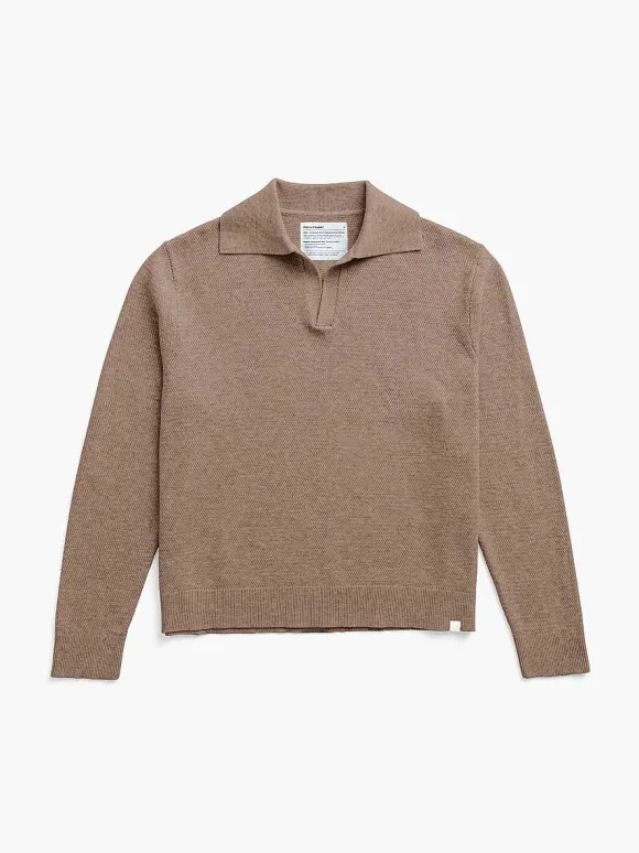 Women'S Ministry of Supply Coffee Women'S Labs Atlas Polo Sweater