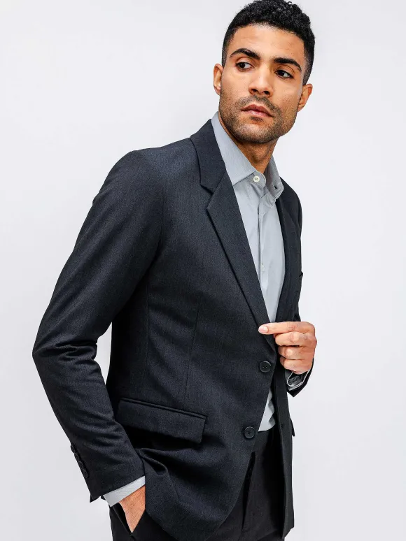 Men'S Ministry of Supply Dark Charcoal Men'S Velocity Suit Jacket
