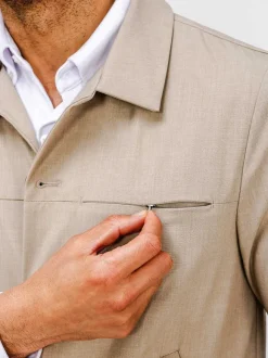 Men'S Ministry of Supply Flax Men'S Velocity Shirt Jacket