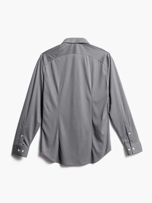 Men'S Ministry of Supply Granite Oxford (Brushed) Men'S Apollo Dress Shirt (Previous Generation)