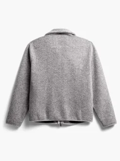 Men'S Ministry of Supply Grey Heather Men'S Composite Merino Ecofleece Jacket