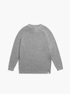 Women'S Ministry of Supply Grey Heather Women'S Atlas Waffle Sweater