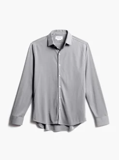 Men'S Ministry of Supply Grey Oxford (Brushed) Men'S Apollo Dress Shirt (Previous Generation)