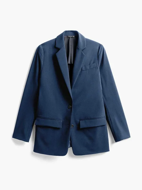 Women'S Ministry of Supply Indigo Heather Women'S Velocity Oversized Blazer