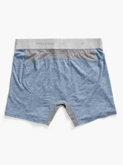 Men'S Ministry of Supply Light Blue Heather Men'S Composite Merino Boxer Brief