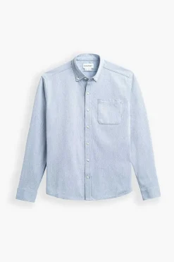 Men'S Ministry of Supply Light Blue Stripe Men'S Hybrid Button-Down