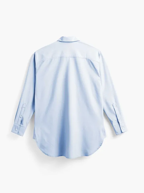 Women'S Ministry of Supply Light Blue Women'S Aerozero° Oversized Shirt