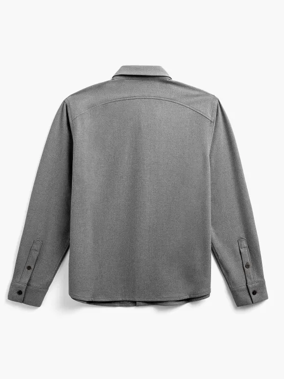Men'S Ministry of Supply Medium Grey Heather Men'S Fusion Overshirt