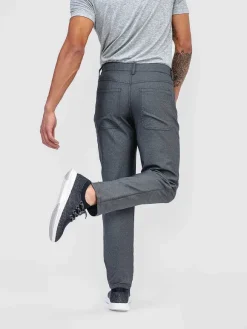 Men'S Ministry of Supply Medium Grey Heather Men'S Kinetic Twill 5-Pocket Pant