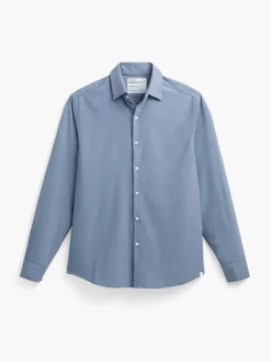 Men'S Ministry of Supply Navy End On End Men'S Aerozero° Dress Shirt