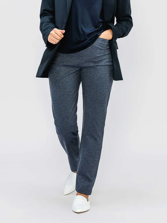 Women'S Ministry of Supply Navy Heather Women'S Previous Generation Fusion Straight Leg Pant