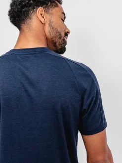 Men'S Ministry of Supply Navy Men'S Composite Merino Raglan Tee