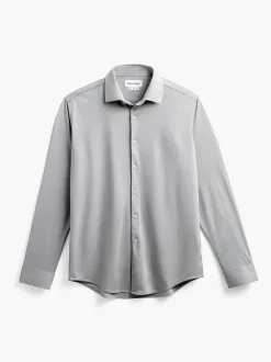 Men'S Ministry of Supply New Grey Oxford (Brushed) Men'S Apollo Dress Shirt