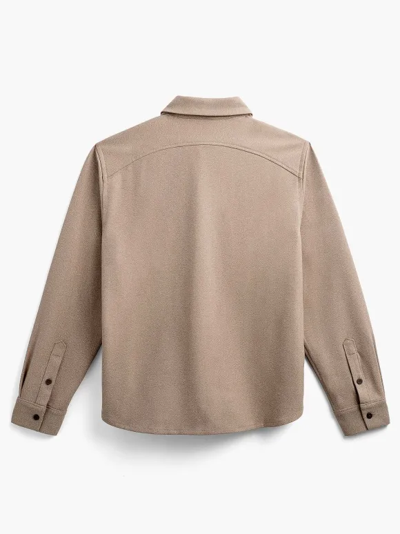 Men'S Ministry of Supply Oatmeal Tweed Men'S Fusion Overshirt