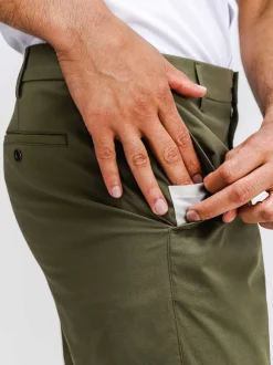 Men'S Ministry of Supply Olive Men'S Pace Poplin Chino