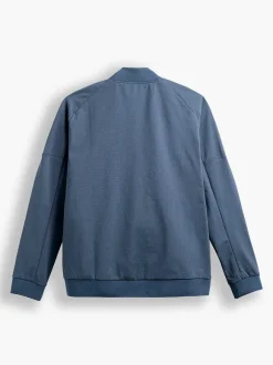 Men'S Ministry of Supply Shadow Blue Heather Men'S Kinetic Bomber Jacket