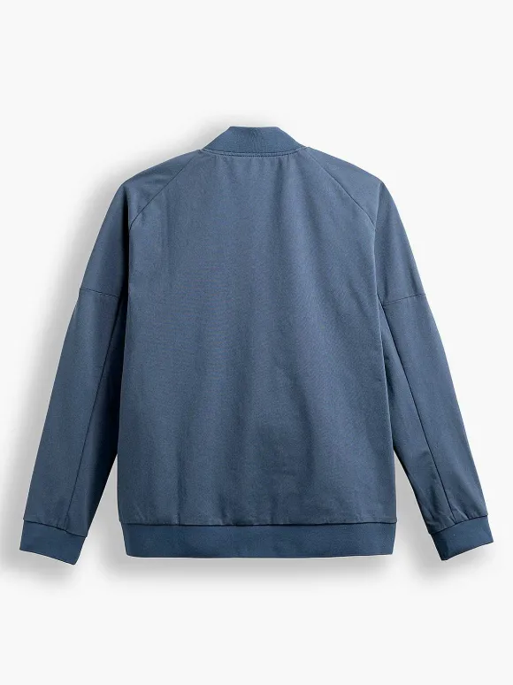 Men'S Ministry of Supply Shadow Blue Heather Men'S Kinetic Bomber Jacket
