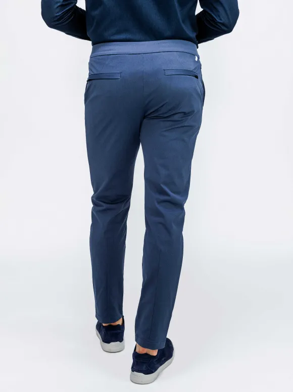 Men'S Ministry of Supply Shadow Blue Heather Men'S Kinetic Pull-On Pant