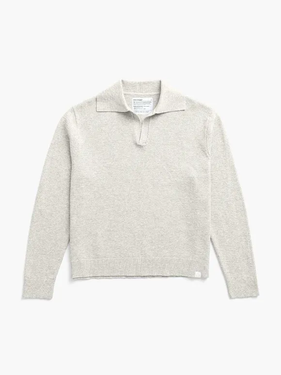 Women'S Ministry of Supply Silver Women'S Labs Atlas Polo Sweater