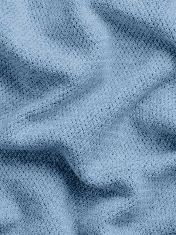 Men'S Ministry of Supply Sky Blue Men'S Labs Atlas Short Sleeve Knit Polo