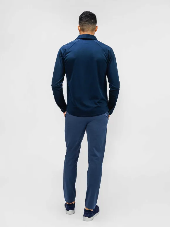 Men'S Ministry of Supply Slate Blue Men'S Kinetic Pintuck Pant