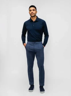 Men'S Ministry of Supply Slate Blue Men'S Kinetic Pintuck Pant