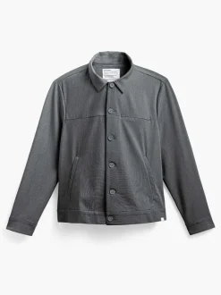 Men'S Ministry of Supply Soft Granite Men'S Velocity Shirt Jacket