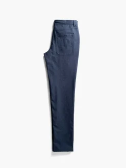 Men'S Ministry of Supply Steel Blue Heather Men'S Kinetic Twill 5-Pocket Pant